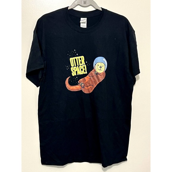 Otterspace Black Tee shirt Size Large - Picture 1 of 4